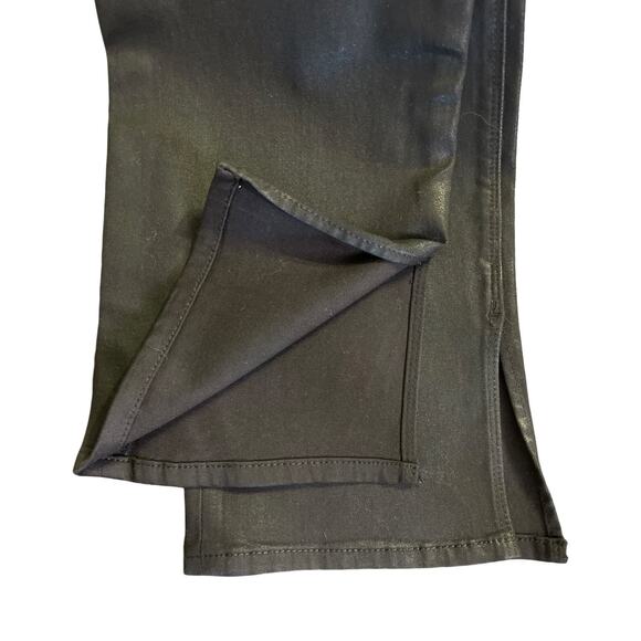 Hudson Jeans Nico Coated Black Mid Rise Straight Ankle Size 28 NWT - Picture 7 of 10